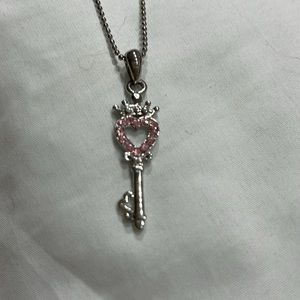 Child necklace 7” silver tone